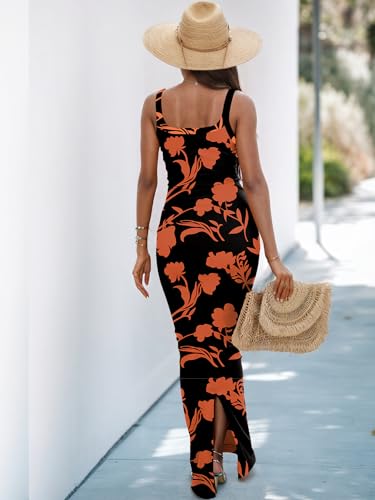 Image of HTD Women Summer Sexy Maxi Bodycon Long Dress Casual Slip Dresses