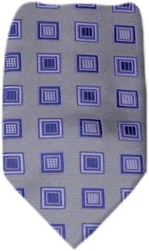 Basilio XL-13211 - メンズビッグ&amp;トールXLエクストラロングパターンネクタイ, グレーラベンダー, One