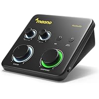MAONO Mezclador de audio para PC: interfaz con entrada XLR