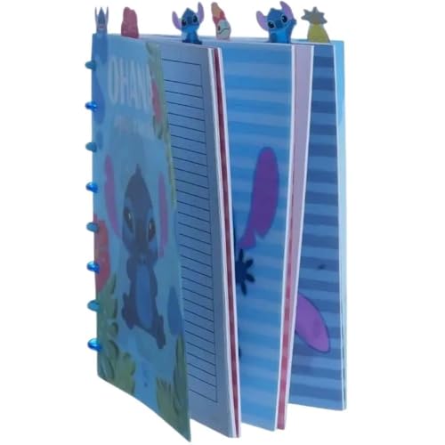 Caderno Stitch Com Divisória Tipo Fichário - Zona Criativa