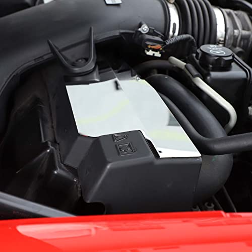 Image of Engine Bay Panel Cover for C6 Corvette 2005-2013, Stainless Steel Rear Engine Cover Guards Protector Splash Shield, Fuse Box Cover (Type M Air Filter Element Side Baffle)
