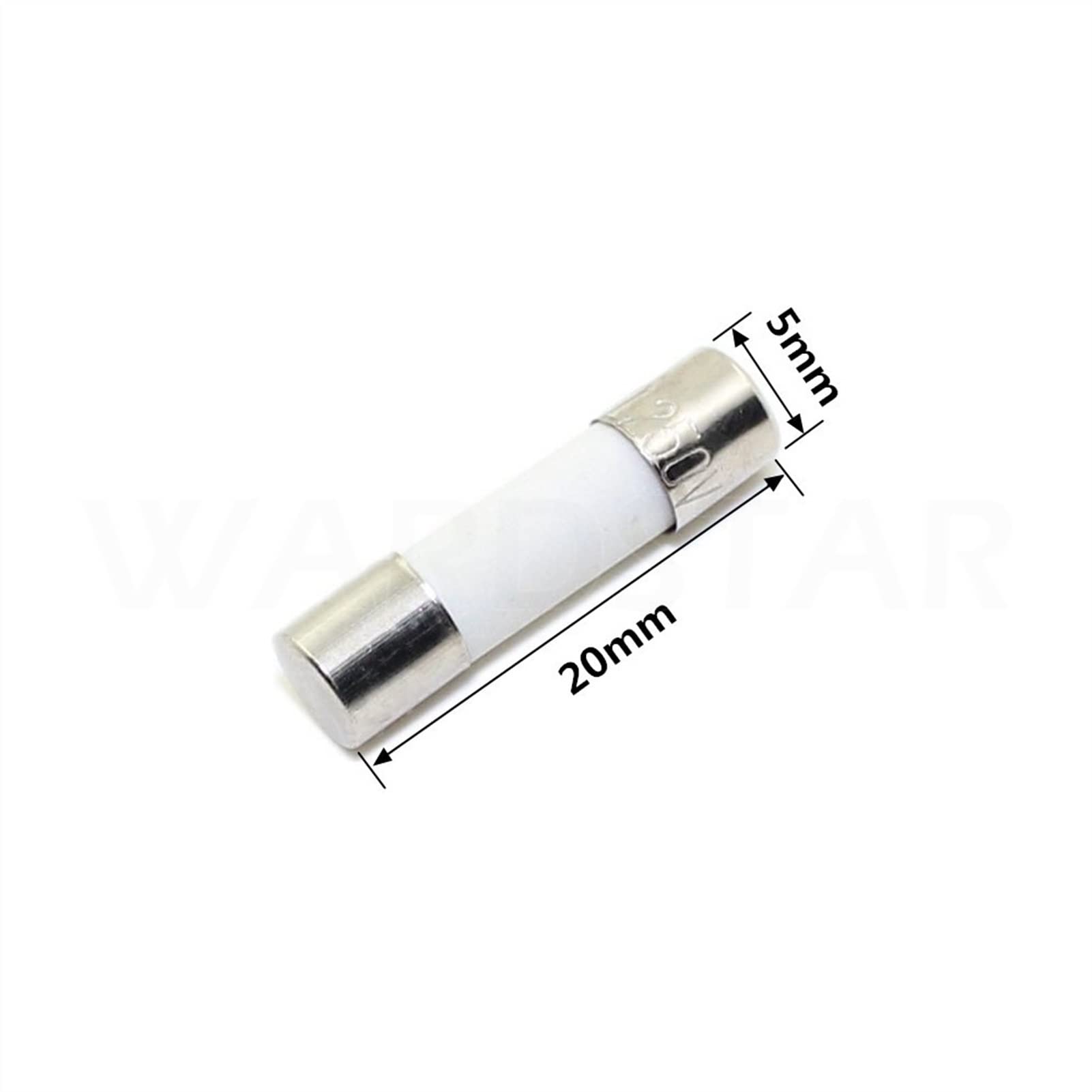 Fusible 20 Piezas 5 * 20 mm Fusible de Tubo de cerámica 5x20 mm 250 V 1A 2A 3A 3.15A 4A 5A 6A 6.3A 10A 15A 20A 30A 8A(5a)
