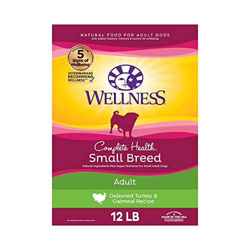 Wellness Complete Health Small Breed Adult Dry Dog Food with Grains and...