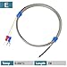 WRNT-LL Bare Wire K Type 0-600°C Thermocouple Sensor Probe Exposed Tip Weldable Industrial Heating Furnace Welding Application(E-1m-0-400)