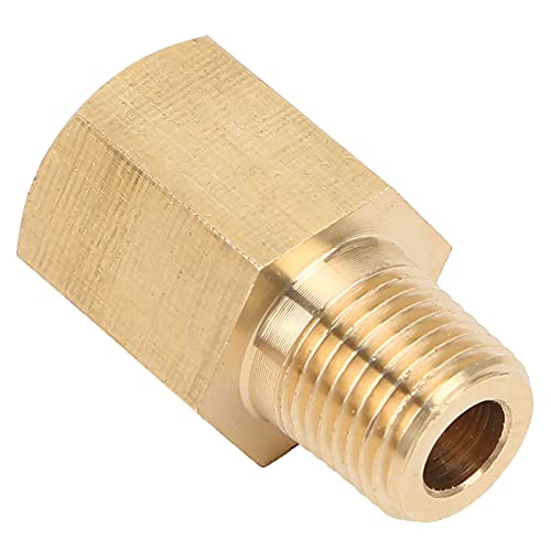 Fafeicy Oil Pressure Temp Gauge Adapter, 1/8 NPT to 1/8 BSPT, Universal Oil Pressure Gauge, Automotive Engine Kits