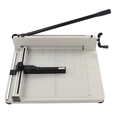 Professional Paper Cutter, 17 Inch A3 Heavy Duty Trimmer with Steel Blade, Industrial Grade for 400 Sheets Cardstock