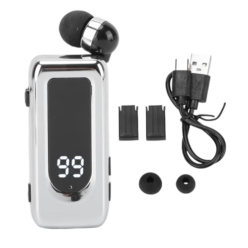Auricular Bluetooth Lavalier Retráctil Mono Plata miniatura 7