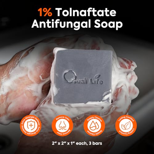 3 Pack, Antifungal Black Soap with Charcoal - image 8