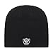 OTS NFL Oakland Raiders Beanie Knit Cap, Black, One Size