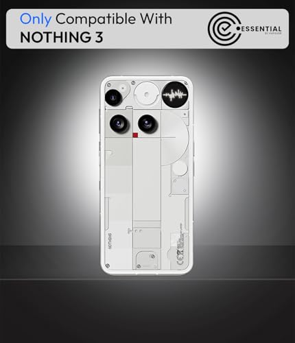 Image of KAPAVER Essential Back Cover Case Compatible with(Nothing Phone 3 - Magnetic Black (PC+TPU) (Nothing Phone 3 - Magnetic Black)