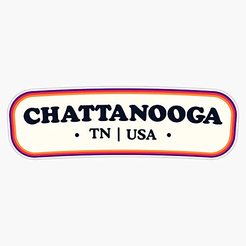 BZ Trading Chattanooga | Retro Badge Vinyl Decal Wall Laptop