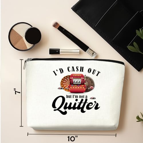 Funny Gambler Casino Slot Machine Makeup Bag Cosmetic Bag Inspired Gambler Gifts Gambling Casino Lover Gift for Women Friend Mom Grandma Aunt Nurse Retirement Christmas Birthday Friendship Gifts2