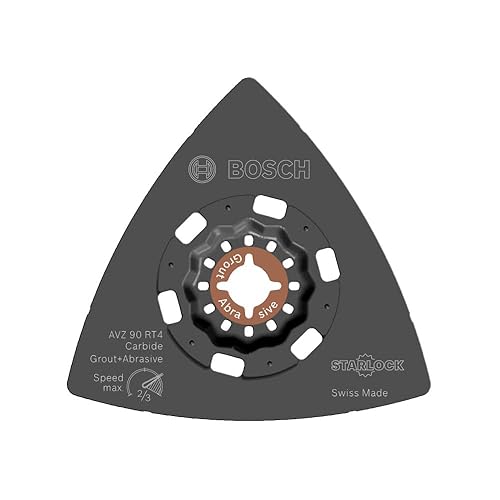 Vista 13 de Bosch OSL350CR6 Starlock Almohadilla de lijado oscilante multiherramienta de carburo 60 grano Delta
