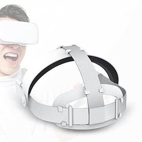 Faixa de cabeça ajustável compatível com Oculus Quest 2 com almofada de cabeça, substituição para al