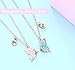 SHAMZBEST Best Friend Necklace for 2 Girls Magnetic Butterfly Matching Necklaces for Best Friends Birthday Christmas Gifts for Bff Bestie Necklace for 2 Magnet Necklace, Small, Metal