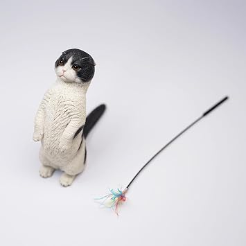 MMOS X Standing Cat Figurine, Resin Figurine, Decorative Home Accent Gift