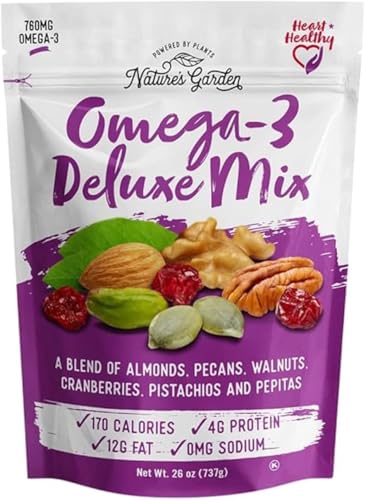 Nature's Garden Omega-3 Deluxe Nut Mix, 26 ounce (Pack of 2)