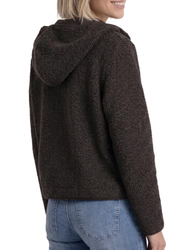 Street One Teddy-Jacke mit Kapuze und Taschen Black Coffee 34 – Ansicht 2