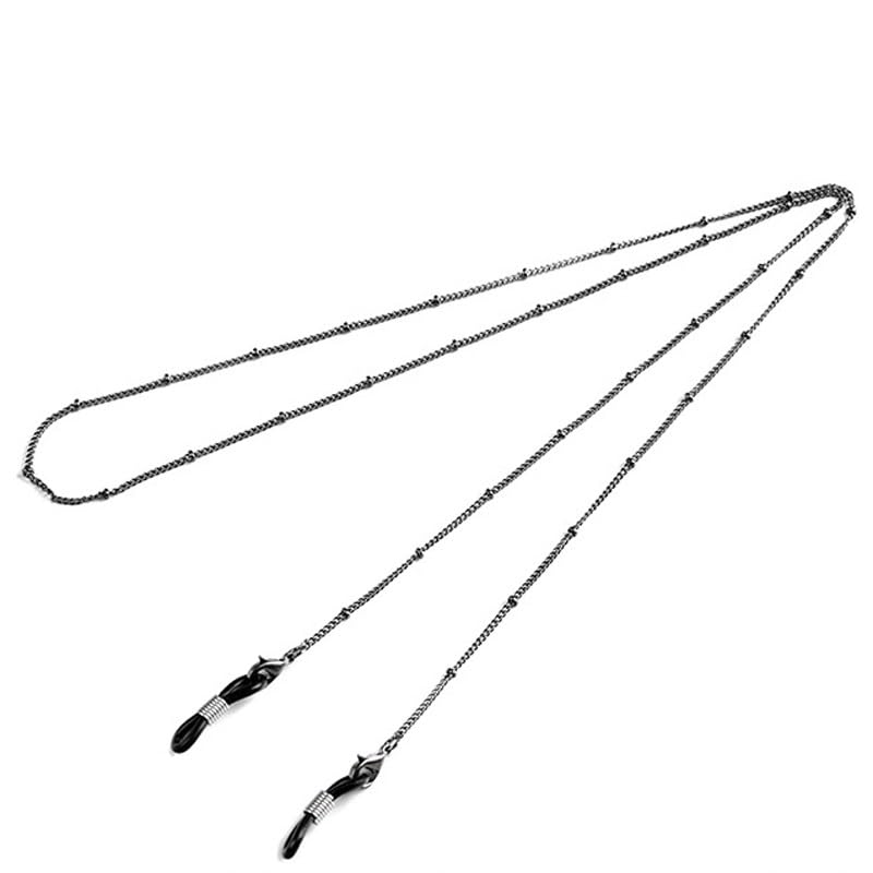 Cadena for anteojos de metal en azul y blanco colgante de cuello elegante