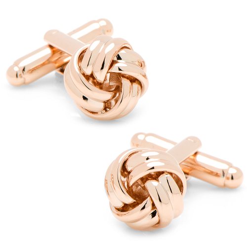 Ox And Bull Trading Co. Rose Gold Knot Cufflinks #TOP2