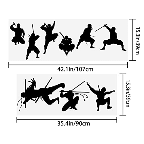 Vinilos Decorativos Ninja Samurai 10 Piezas miniatura 6