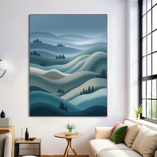 Decoration murale moderne salon pour habiller un grand mur vide 80x120 cm