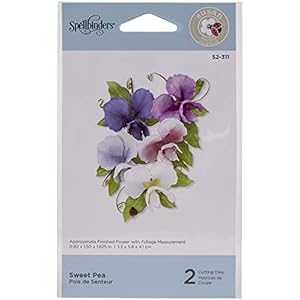 Spellbinders Etched Dies Sweet Pea, Metall