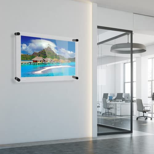 Luckin 20-Pack Standoff Screws (3/4 In. Dia X 3/4 In. L), Stainless Steel Standoff Mounting Hardware For Acrylic Signs, Black #TOP5