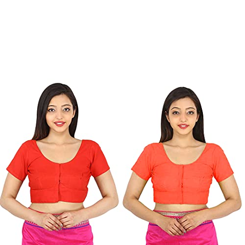 Image of Namita Women's Rubia Cotton Solid Half Sleeve Blouse