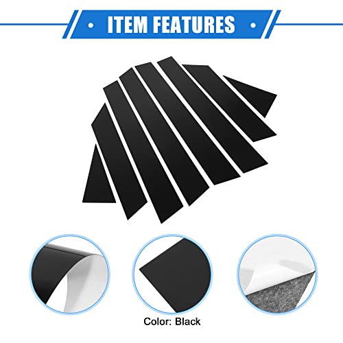image for VekAuto 8 Pcs Pillar Posts Door Window Trim Cover Compatible for Nissa
