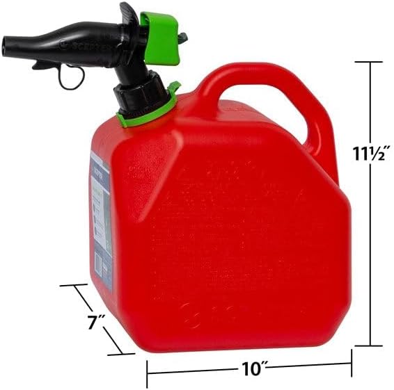 Scepter USA 2-Gallon Plastic Gasoline Can 2-gpm Manual