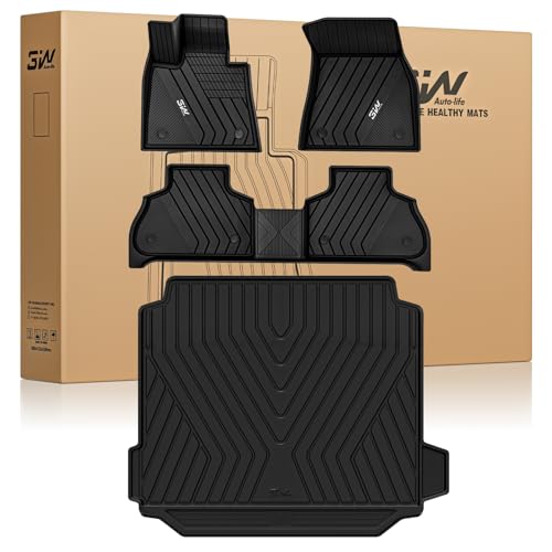 3W Floor Mats & Cargo Liner Custom Fit for BMW X5 2019-2024 2025 2026 40i/45e/50e/50i/M/M50i/M60i...