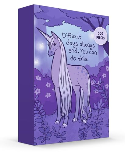 You Can Do This - TheLatestKate Positivity Puzzle: Uplifting and Soothing Art to Encourage Meditation and Boost Self-Esteem - 500 Piece Puzzles for Adults Soft Matte Finish