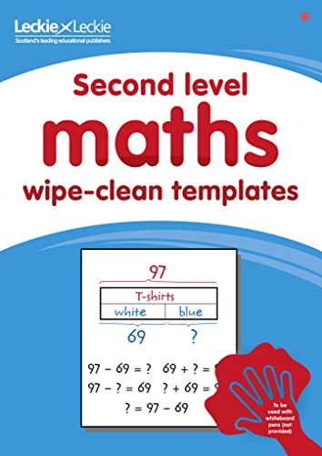 Second Level Wipe-Clean Maths Templates for CfE Primary Maths: Save Time and Money with Primary Maths Templates (Primary Maths for Scotland)