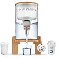 Invigorated Water pH Recharge Glass Alkaline Water Filtration Bundle – 8.5L Countertop Water Dispenser + PH001 Ultra Replacement Filter – High pH Purifier for Clean, Alkaline Water