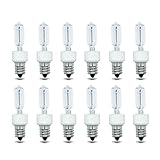 Replacement for Bulbrite KX-2000 KX60CL/E12 60W Xenon E12 Krypton Light Bulb T3 E12 Candelabra Screw Base - Dimmable Xenon/Krypton Bulb Clear - 12 Pack