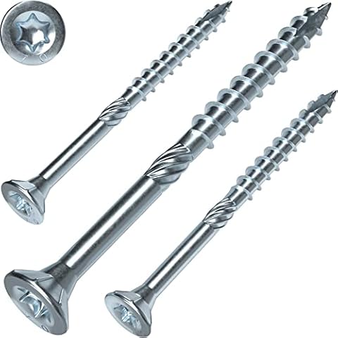 Screw Rebel Holzbauschrauben 4,5 x 60 mm ETA Zulassung - Senkkopfschraube, hell verzinkt, 200 Stück Cover