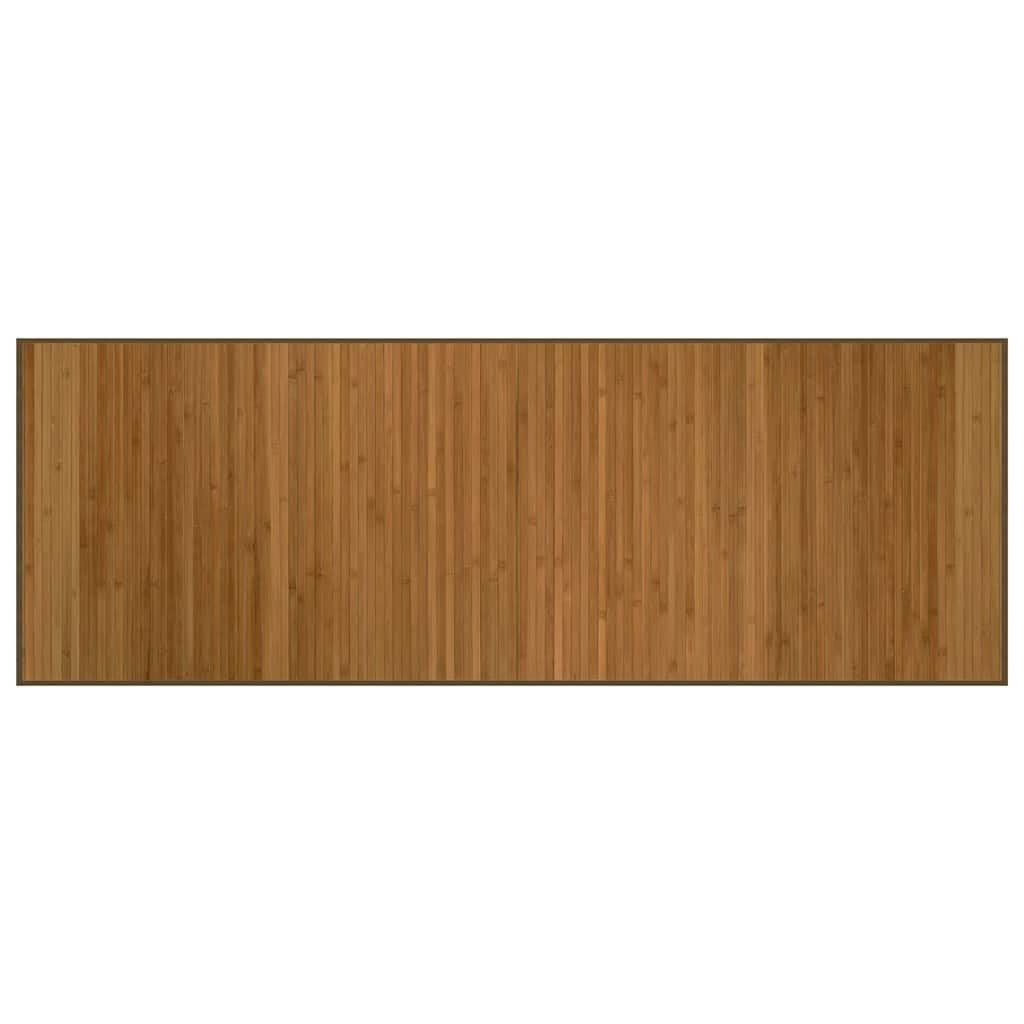 Vidaxl Rug Floor Mat Area Rug Hallway Carpet Runner Rectangular Bamboo Brown