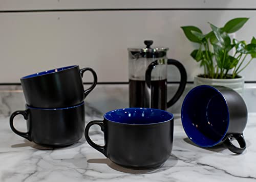 Elanze Designs Conjunto de 2 canecas pop coloridas GG de 680 g - Perfeito para café, cereal, sopa, s