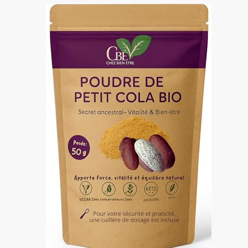 Noix de Petit Cola Africain du Bénin – 50g de poudre de...