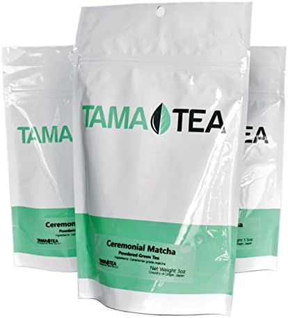 Matcha Green Powder by Tama Tea - Farm Direct From Uji, Japan. Organic, Vegan & Gluten Free Super-Food. Great for Smoothies, Lattes, Recipes & Weight Loss. JAS Organic Certified (1.5 ounce)