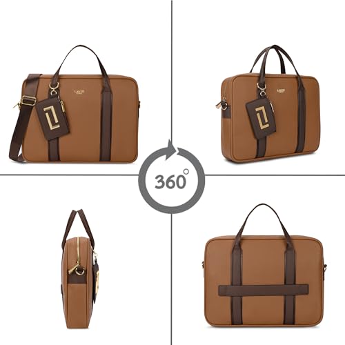 Image of Lavie Luxe Women's Delicaff 1C Laptop Handbag for Women | Fits upto 14 inch Laptop | Laptop Bag for Work | Ladies purse | Stylish Shoulder Bag | Gift for Women