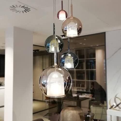 Lámpara colgante G9 de cristal moderna para techo interior ajustable 2