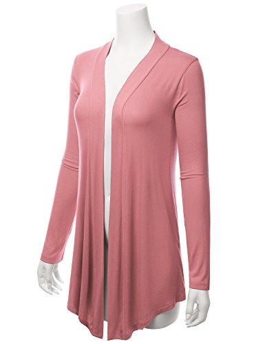 Image of LALABEE Women's Draped Open-Front Long Sleeve Light Weight Cardigan (S~3XL)
