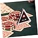 Abaodam Double Heart All Dealer Button for Hold and Poker Accessory for Poker Games and Tournaments Poker Game Chip Prop
