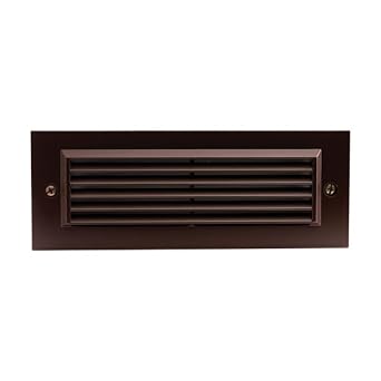 ELCO Lighting ELST81BZ LED Brick Light with Angled Louver, Bronze