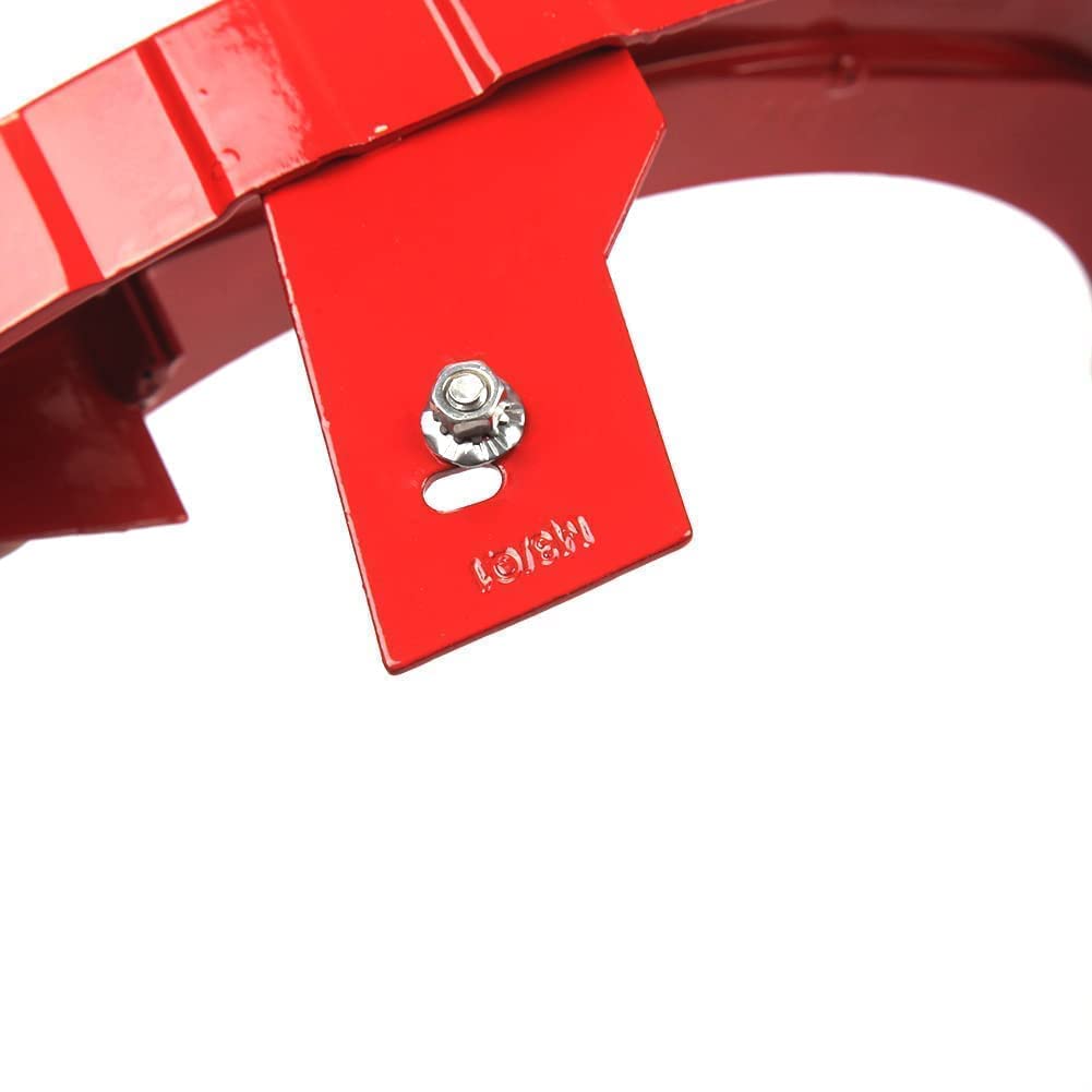 GRFIT 4 Pezzi Copri Pinza Freno per Auto per Tesla Model 3 2016-2022 Copri Pinza Freno in Lega di Alluminio Personalizzato, Freno Ruota Auto Copri Pinza Freno Durevole,18inches-Rosso
