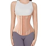 Waist Cincher Corset Sport Girdle Trimmer Double Belt Wrap Waist Trainer Shaperwear Tummy Control Shaper for Women (Brown, Medium)