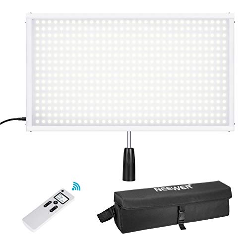 Neewer Rollable 30x53cm LED Light Panel Mat on Fabric 80W 3800LUX/1m 5600K CRI 90+ 512 LED Light Panel with Handle Grip, Remote Control, Diffuser Cloth, Carry Bag for Traveling Outdoor Photography