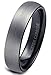 Tungary Tungsten Rings for Men Wedding Engagement Band Brushed Black 6mm Size 6-14